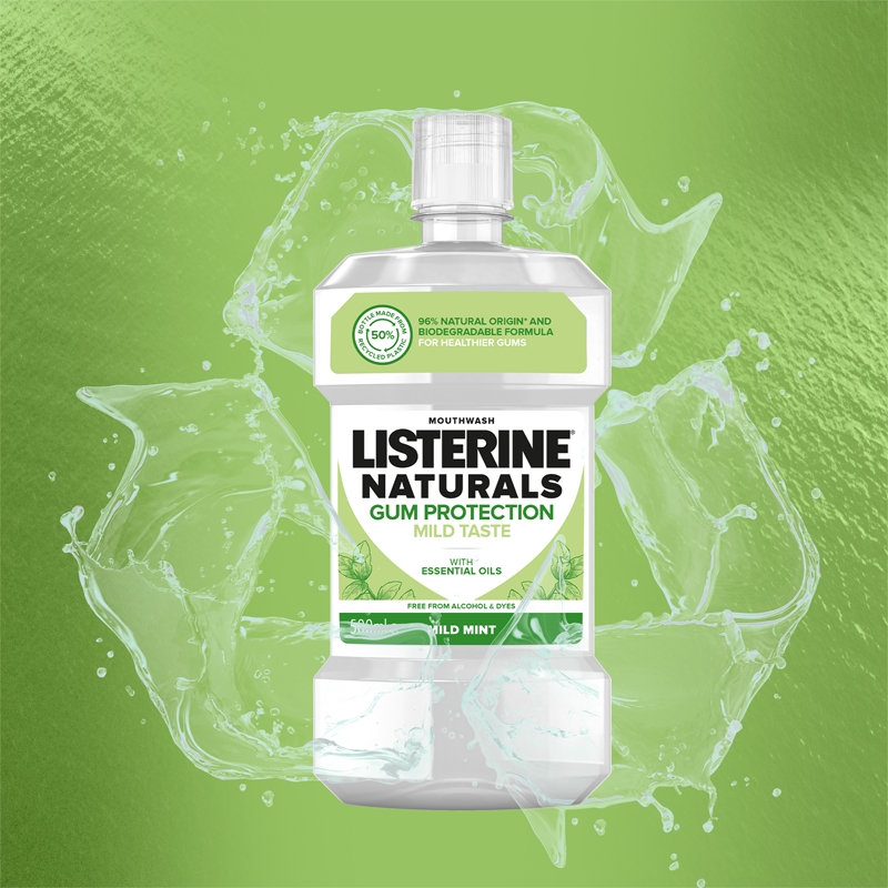 Listerine Naturals Gum Protection Burnos Skalavimo Skystis Notino Lt