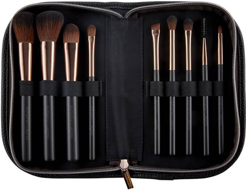 Nude By Nature Professional Brush Set Set De Brochas Con Estuche