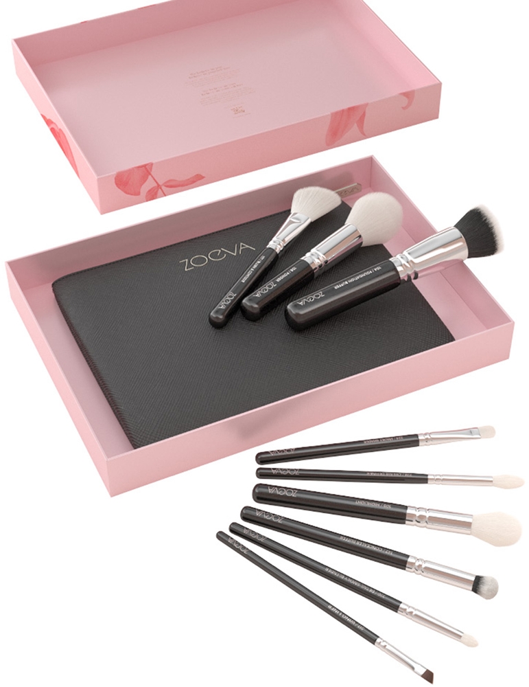 ZOEVA The Complete Brush Set šepetėlių rinkinys su dėklu notino lt