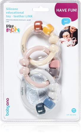 BabyOno Be Active Silicone Educational Toy kousátko notino cz