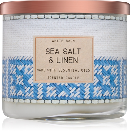 Bath Body Works Sea Salt Linen Vela Perfumado 411 G Notino Pt