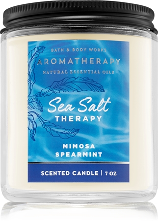 Bath Body Works Sea Salt Therapy Bougie Parfum E Notino Fr