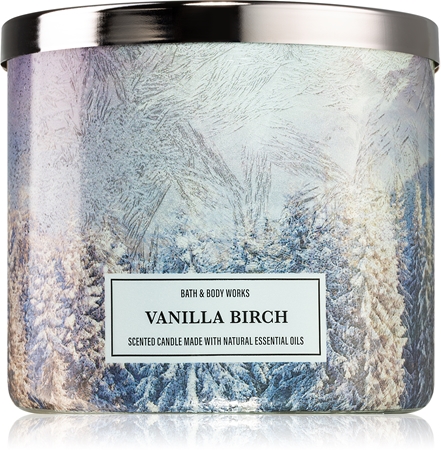 Bath Body Works Vanilla Birch bougie parfumée IV notino fr