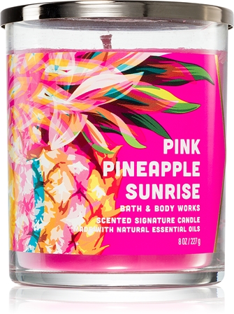 Bath Body Works Pink Pineapple Sunrise Scented Candle Notino Co Uk