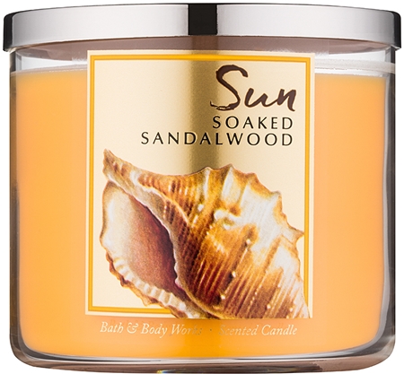 Bath Body Works Sun Soaked Sandalwood vonná sviečka 411 g notino sk