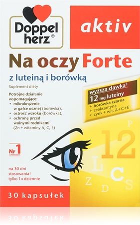 Doppelherz Aktiv Na Oczy Forte Kapsu Ki Dla Zdrowych Oczu