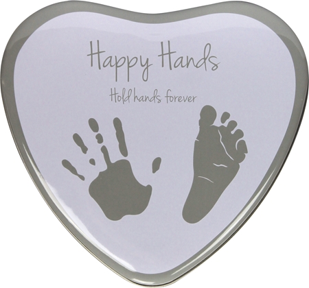 Happy Hands D Heart Silver White Kit Empreintes B B S Notino Fr