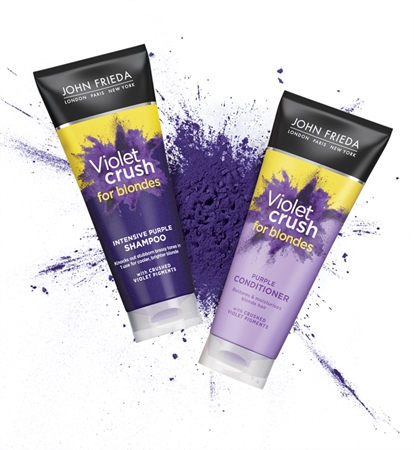 John Frieda Sheer Blonde Violet Crush soin démêlant correcteur couleur