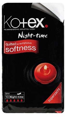 Kotex Night Time Serviettes Hygi Niques Notino Be