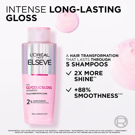 Lor Al Paris Elseve Glycolic Gloss Shampoing Revitalisant Pour