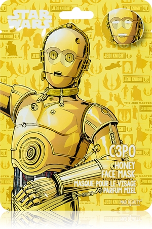 Mad Beauty Star Wars C Po Moisturising Face Sheet Mask With Honey