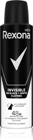 Rexona Invisible On Black White Clothes Spray Anti Transpirant H