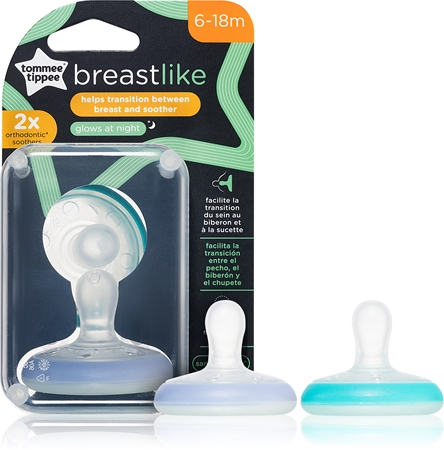 Tommee Tippee Closer To Nature Breast Like Night 6 18m Dummy Notino Co Uk