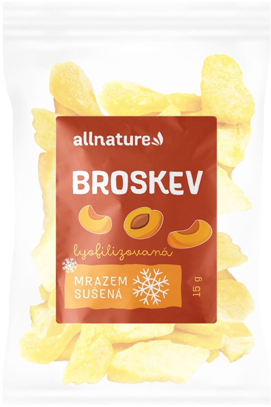 Allnature Broskev mrazem sušená mrazem sušené ovoce notino cz