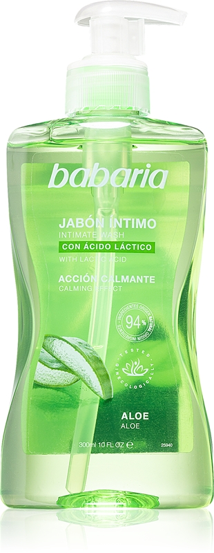 Babaria Aloe Vera Gel De Ducha Para La Higiene Ntima Femenina Con Aloe