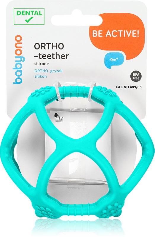 BabyOno Be Active Ortho Teether jouet de dentition pour bébé notino fr