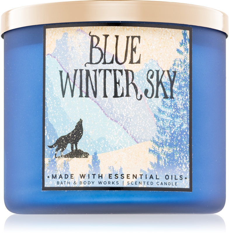 Bath Body Works Blue Winter Sky Scented Candle Notino Co Uk