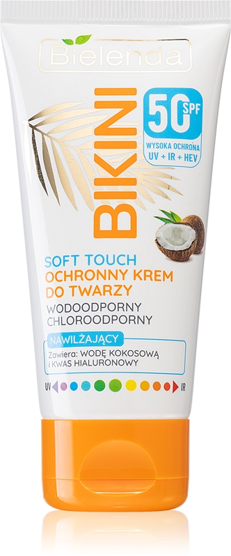 Bielenda Bikini Coconut Waterproof Face Sunscreen SPF 50 Notino Ie