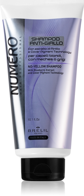 Brelil Professional No Yellow Shampoo Neutralizing Silver Shampoo For