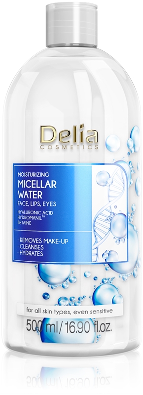 Delia Cosmetics Micellar Water Hyaluronic Acid Eau Micellaire