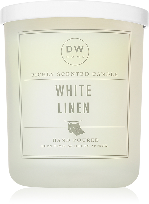 DW Home Signature White Linen Candela Profumata Notino It