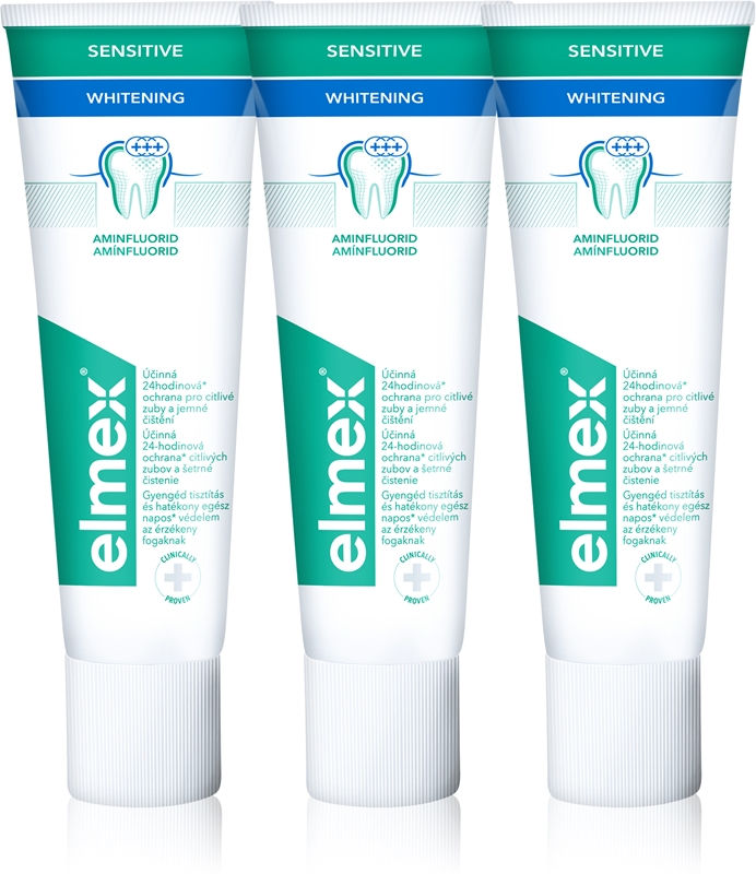 Elmex Sensitive Whitening Dentifrice Pour Des Dents Naturellement