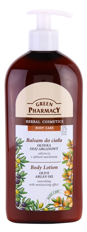 Green Pharmacy Body Care Olive Argan Oil Nourishing Body Lotion With