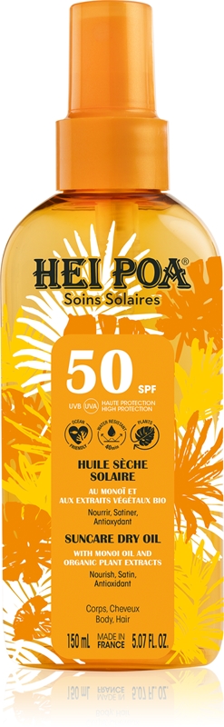 Hei Poa Tahiti Monoi Oil Tahiti Monoi Oil sausasis aliejus nuo saulės