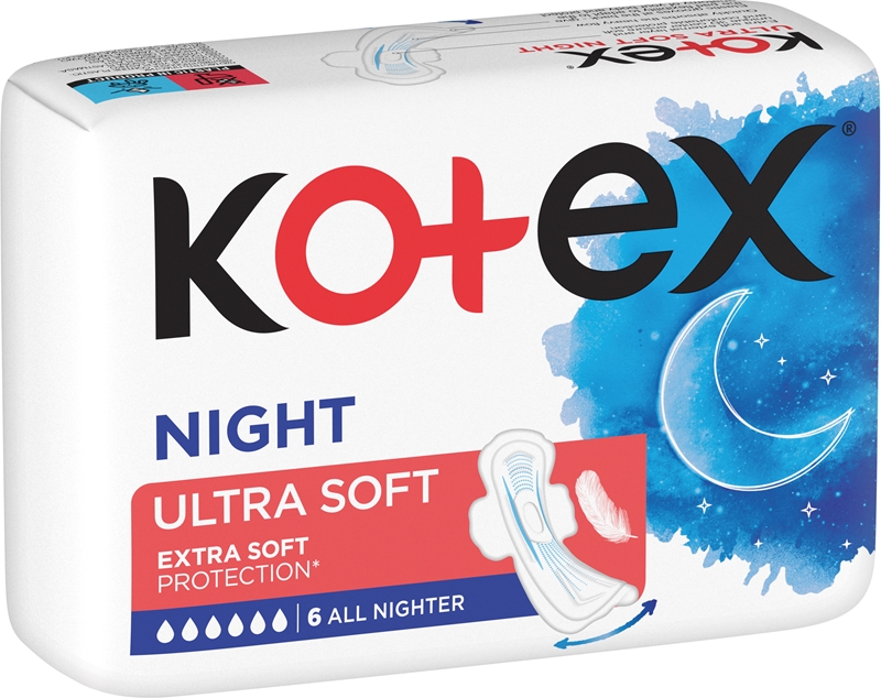 Kotex Ultra Soft Night serviettes hygiéniques notino fr