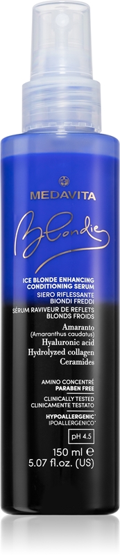 Medavita Blondie Ice Blonde Enhancing Conditioning Serum балсам в спрей