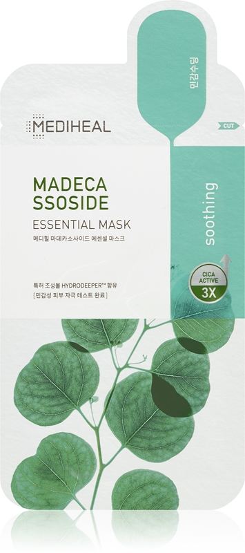 Mediheal Essential Mask Madeca Ssoside Masque Tissu Avec Effets