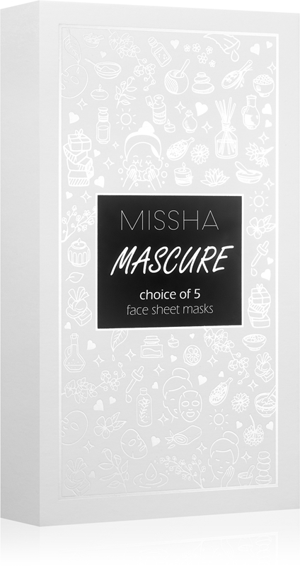 Missha Merry Christmas Mascure Mask Set Set Di Maschere Di Tessuto Mix