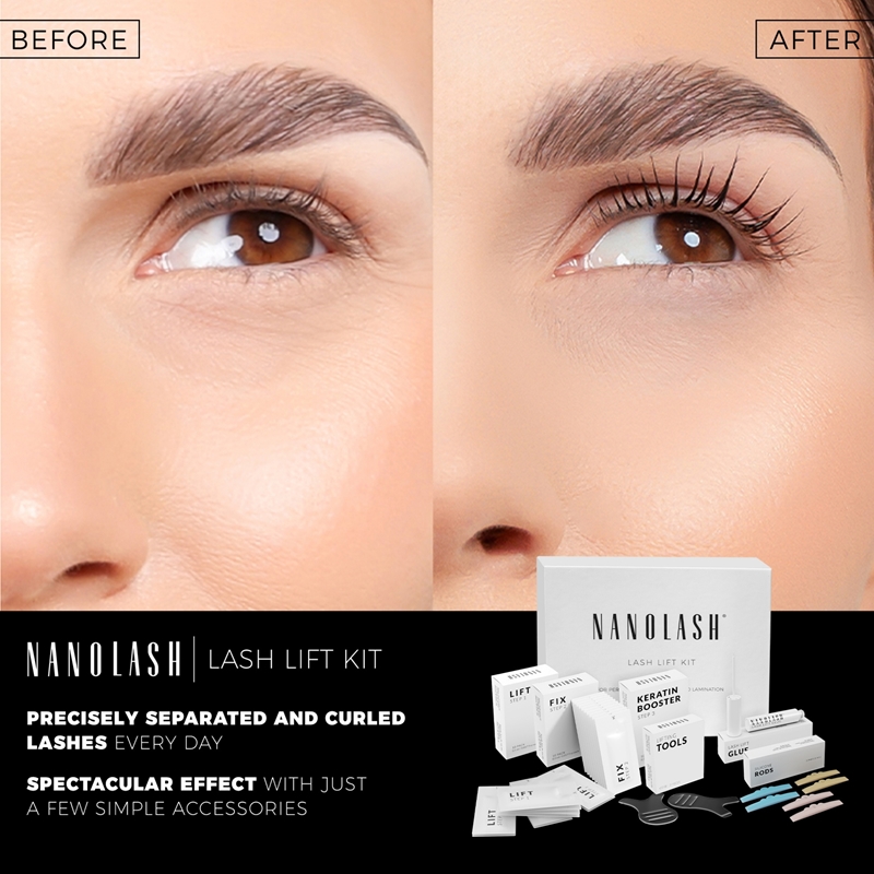 Nanolash Lash Lift Kit Set Para Un Efecto Lifting Y La Laminaci N De