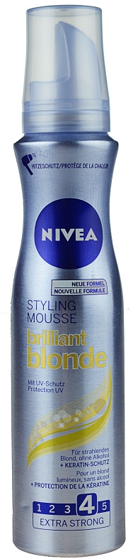 Nivea Brilliant Blonde pěnové tužidlo pro blond vlasy notino cz