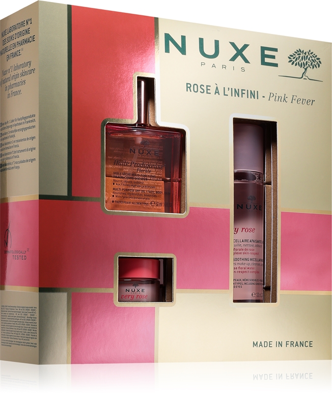 Nuxe Huile Prodigieuse Pink Fever Coffret Cadeau Visage Et Corps