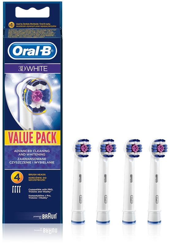 Oral B 3D White EB 18 Ersatzkopf für Zahnbürste 4 pc notino at