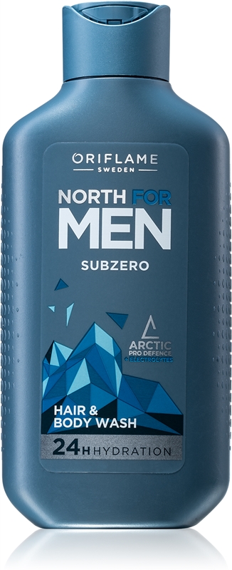 Oriflame North For Men Subzero 2 In 1 Shampoo And Shower Gel For Men