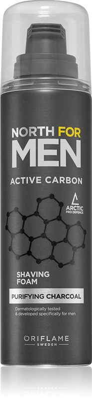 Oriflame North For Men Active Carbon Shaving Foam Notino Co Uk