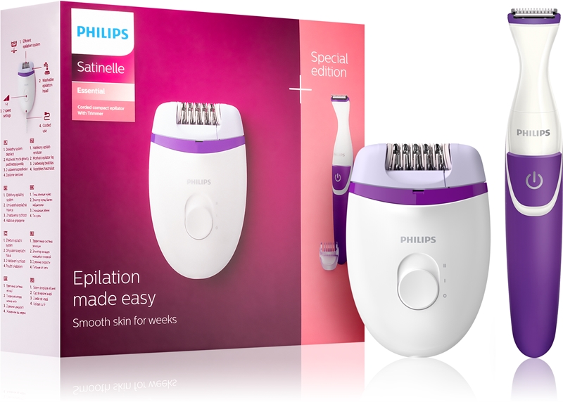 Philips Satinelle Essential BRP505 00 épilateur tondeuse bikini