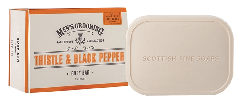 Scottish Fine Soaps Mens Grooming Thistle Black Pepper Soap For Men