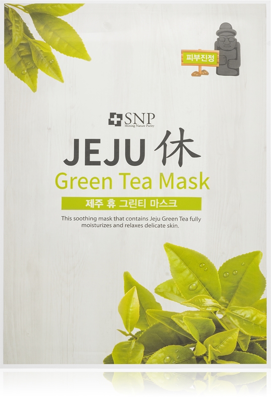 SNP Jeju Green Tea Moisturising Face Sheet Mask With Soothing Effect