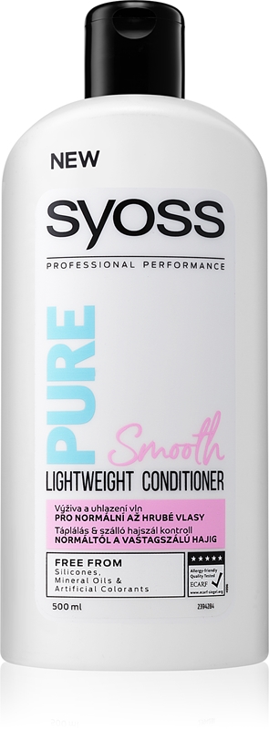 Syoss Pure Smooth après shampoing lissant et nourrissant notino fr