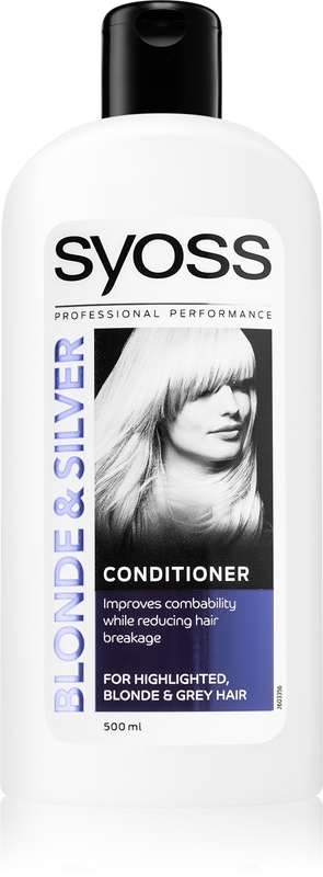 Syoss Blonde Silver Cleansing Conditioner For Blonde And Grey Hair