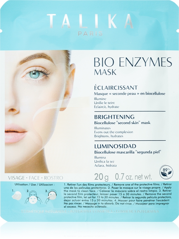 Talika Bio Enzymes Mask Brightening Masque Tissu Clat Notino Fr