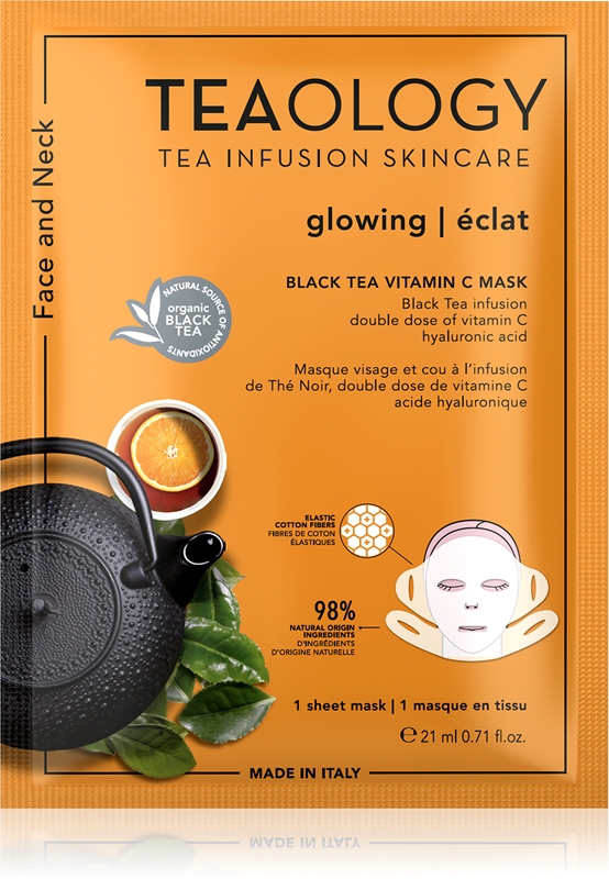 Teaology Face Mask Vitamin C Masque Tissu La Vitamine C Notino Fr