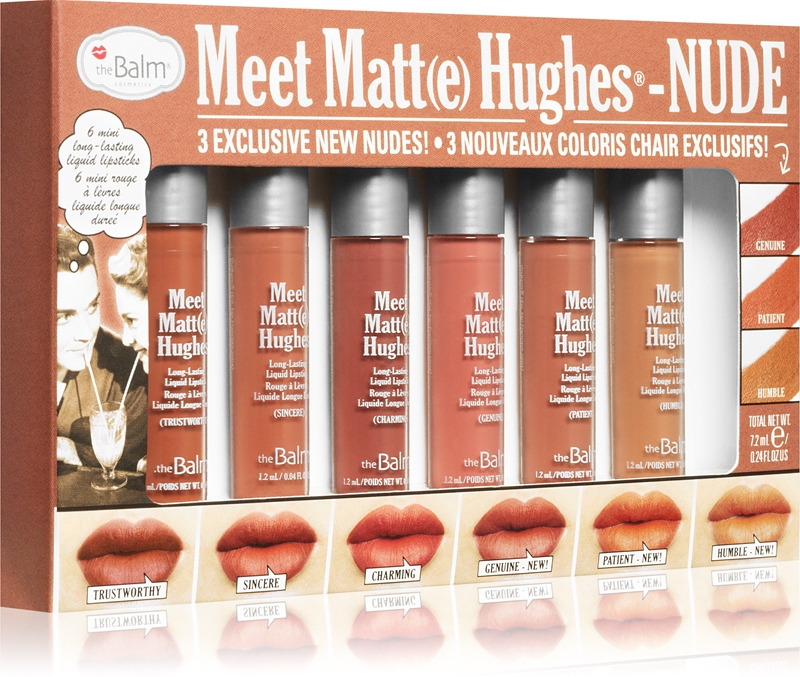 TheBalm Meet Matt E Hughes Mini Kit Vol 8 Set Di Rossetto Liquido