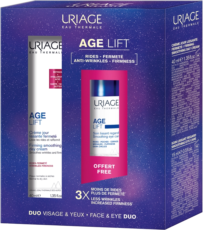 Uriage Age Lift Face Eye Duo Coffret Cadeau Anti Rides Notino Fr