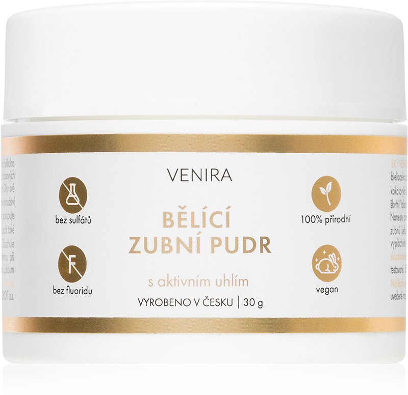 Venira Whitening Tooth Powder Poudre Dentaire Blanchissante Au Charbon