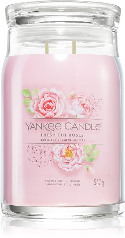 Yankee Candle Fresh Cut Roses Candela Profumata Signature Notino It