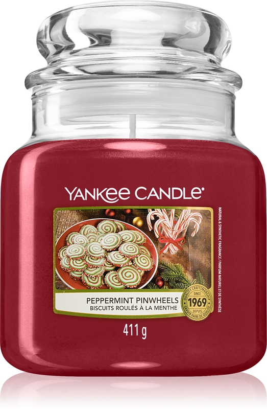 Yankee Candle Peppermint Pinwheels Scented Candle Notino Co Uk